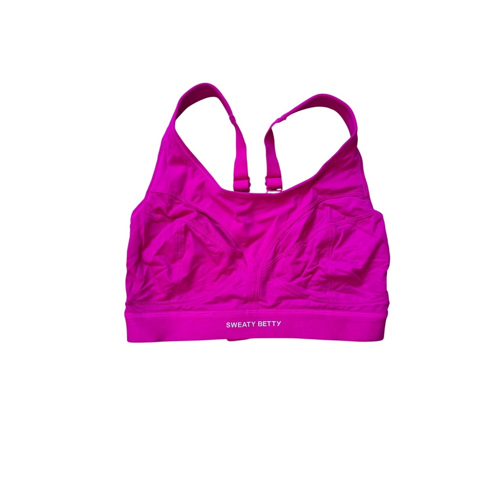 Sweaty‎ Betty Power Pro Running Bra Magenta Fusion Purple Pink Size 34DD